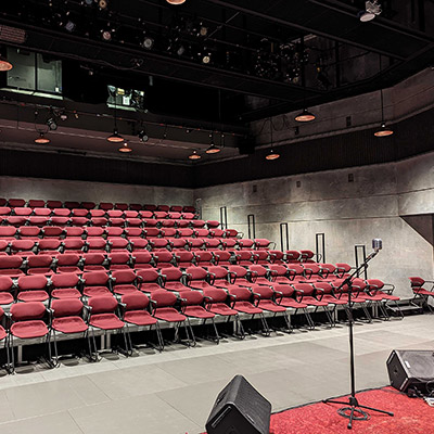 A view of the Auburn Stage's seating.