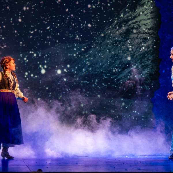 Pictured: Company Members in Disney’s Frozen. Director – Rachel Peake. Musical Director – Alexandra Kane. Choreographer – Ainsley Hillyard. Music Supervisor – Steven Greenfield. Set & Costume Designer – Cory Sincennes. Projection Designer – Amelia Scott. Lighting Designer – Jareth Li. Sound Designer – Owen Hutchinson. Stage Manager – Kelly Luft. Photography by Dahlia Katz. 