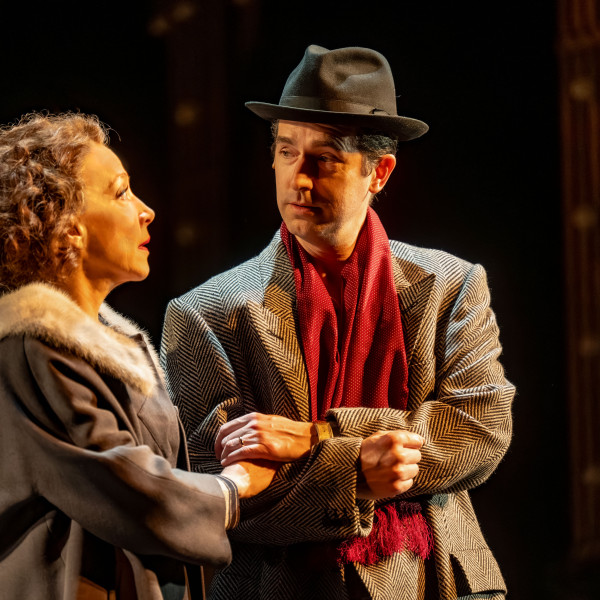 Pictured: Deborah Hay & Eric Craig in Piaf/Dietrich at the Grand Theatre. Rachel Peake – Director. Mary Ancheta – Music Director. Genny Sermonia – Choreographer. Lorenzo Savoini – Set Designer. Ming Wong – Costume Designer. Michelle Ramsay – Lighting Designer. Emily Porter – Sound Designer. Suzanne McArthur – Stage Manager. Photography by Dahlia Katz. 