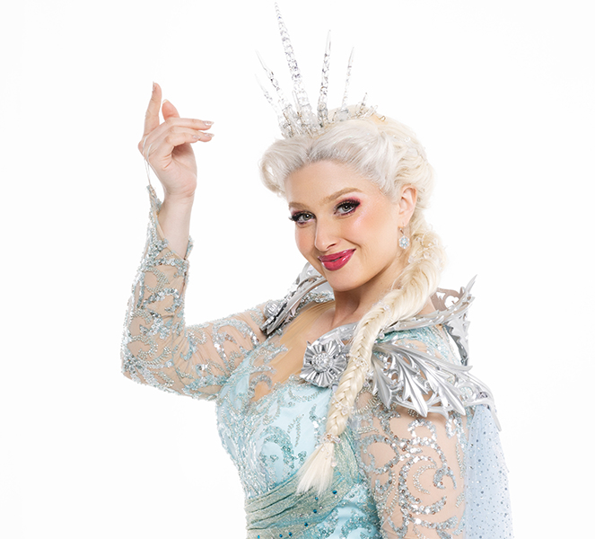 Kelly Holiff in costume as Elsa in Disney's Frozen