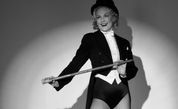 Terra C. MacLeod as Marlene Dietrich. Hair and makeup by Jessica LaBlanche. Styled by Lisa Wright. Photo by Mai Tilson.